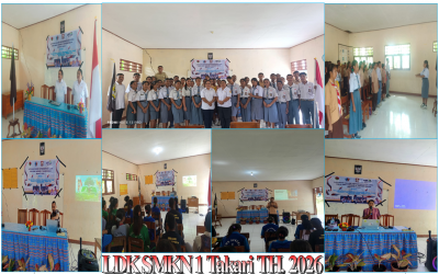 LATIHAN DASAR KEPEMIMPINAN (LDK) OSIS SMKN 1 TAKARI  MASA BAHKTI 2026