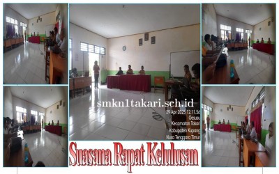 RAPAT PENENTUAN KELULUSAN SMKN 1 TAKARI T.P 2024/2025